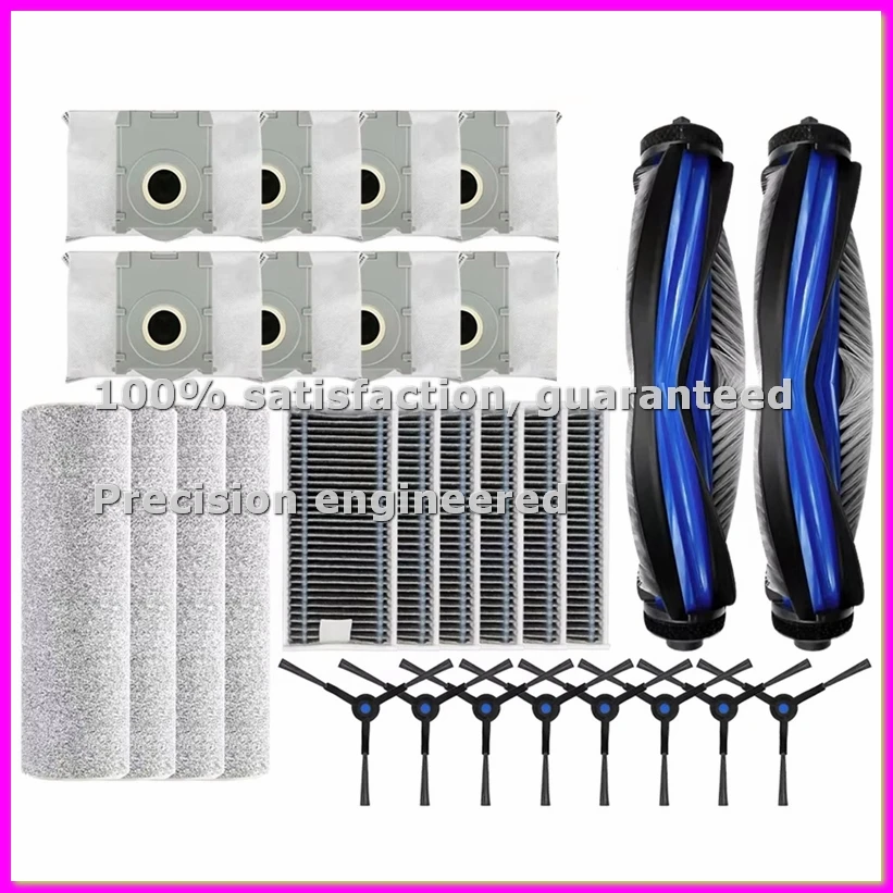 

Запасные части для робота-пылесоса X8 Pro Omni: основные и боковые щетки, салфетки для влажной уборки, HEPA-фильтры, мешки для сбора пыли, аксессуары - AD23