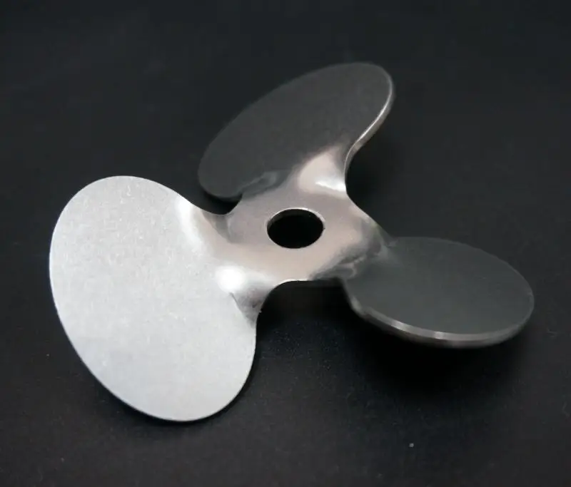 1pcs DIA 40/50/60/70/80/100/120mm 304 Stainless Steel Three-blade Stirring Paddle Laboratory 30 Degree Angle Stirring Blade