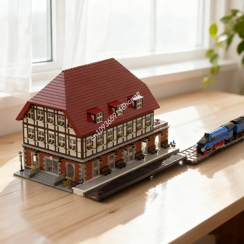 ตัวต่อรถไฟขนาดใหญ่ 4533 ชิ้น แบบ MOC พร้อมรีโมทคอนโทรล ของเล่นตัวต่อประกอบ สร้างสรรค์ ฝึกทักษะ ของขวัญคริสต์มาสสำหรับเด็ก