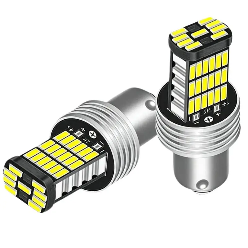 1156 LED Headlight Bulbs 6500K Daylight White 2PCS 12V Wide Beam Angle Lamps for S130 S140 S160 S170 S180 Vehicles