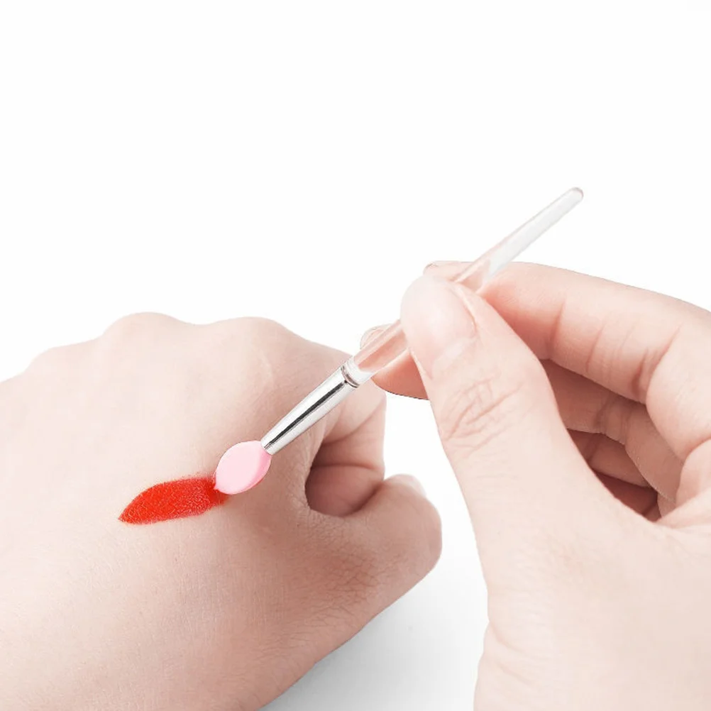 

10Pcs Silicone Lip Brushes Portable Makeup Tools for Smooth Lipstick Gloss and Mask Application Lip Brush Silicone Brush