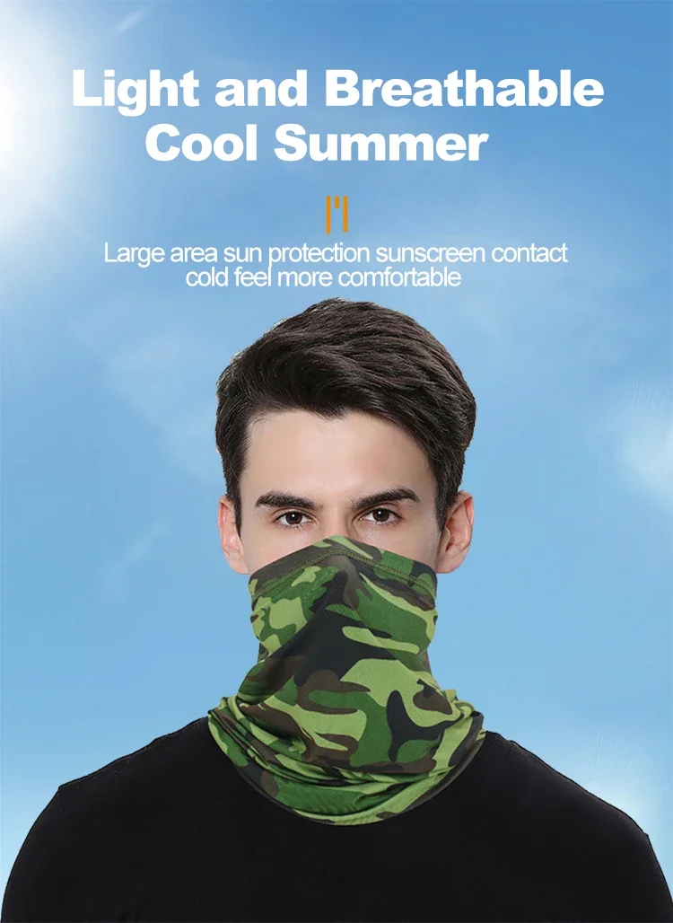 1 Stück Radfahren Gesichtsmaske Atmungsaktives Kopftuch Bandana Schal Hals Multifunktionaler UV-Schutz Outdoor Angeln Wandern Kopfband – Detail 1