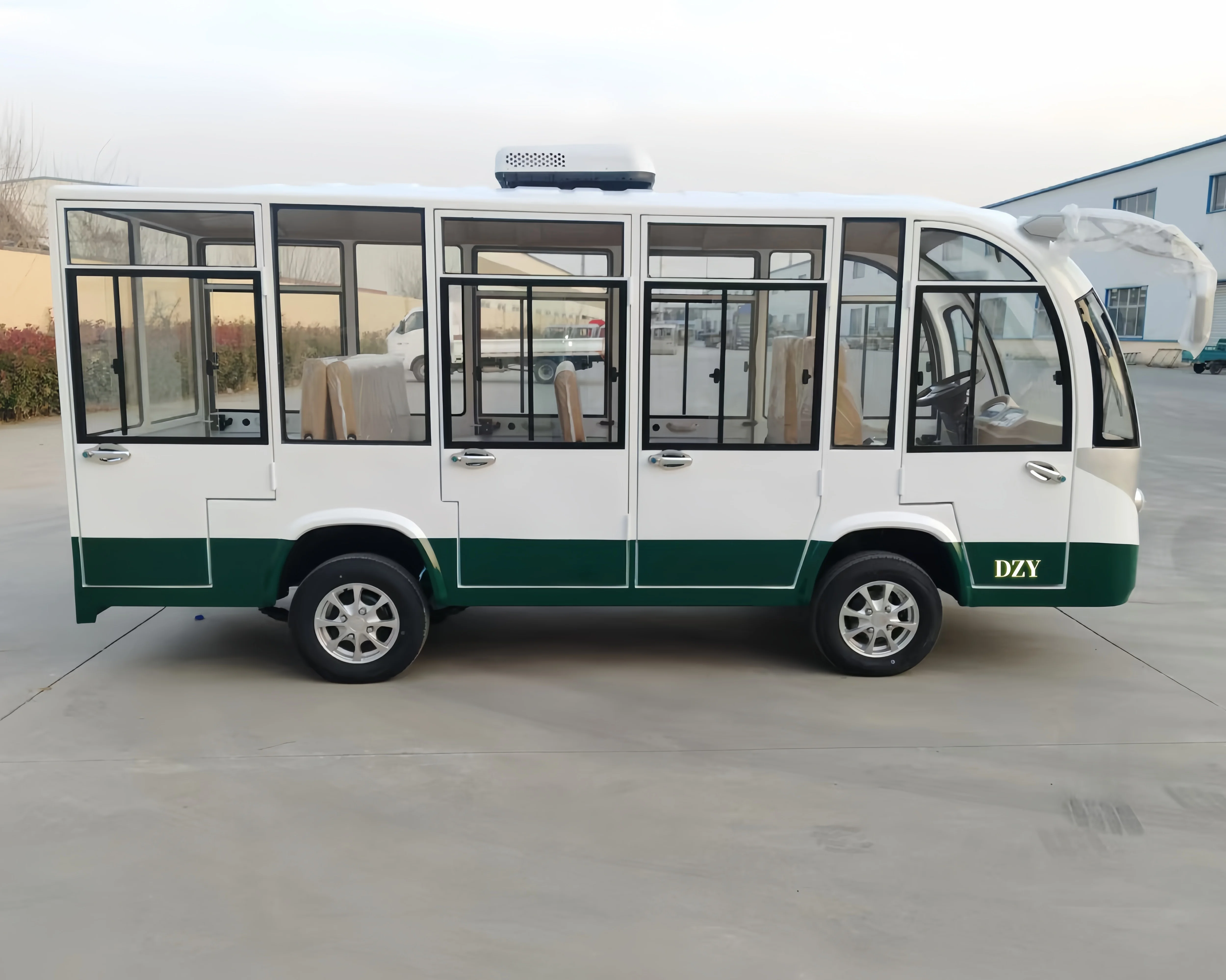 Good Price 14 Seater Tour Shuttle Bus New Style Electric Sightseeing Bus CE Approved