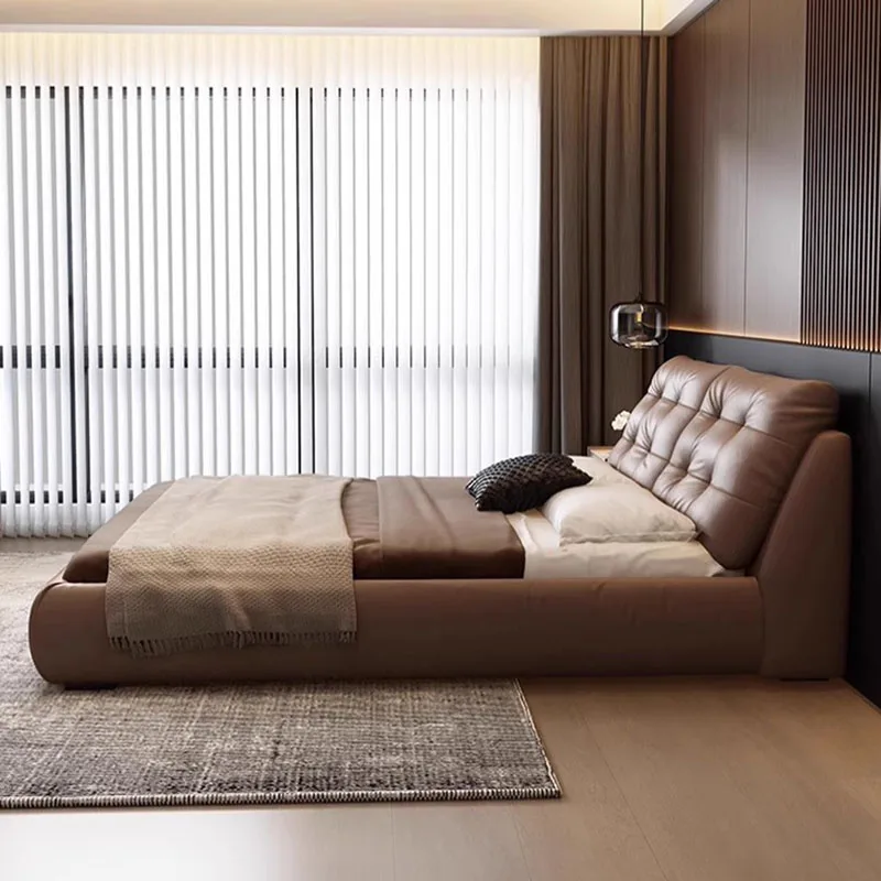 Letto per hotel alla moda Dormire sicuro Decorazione universale per la stanza del sole Letto italiano in legno di bellezza Risparmia spazio Letto Matrimoniale Mobili per la casa