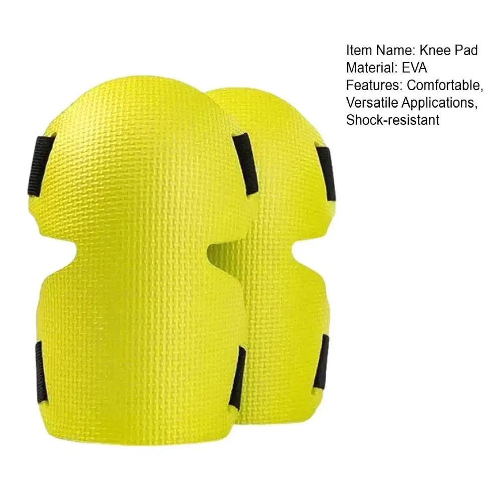 1Pair Extra Thick Gardening Knee Pads Heavy Duty Large Size Foam Knee Protectors Adjustable Straps Waterproof Moisture Proof