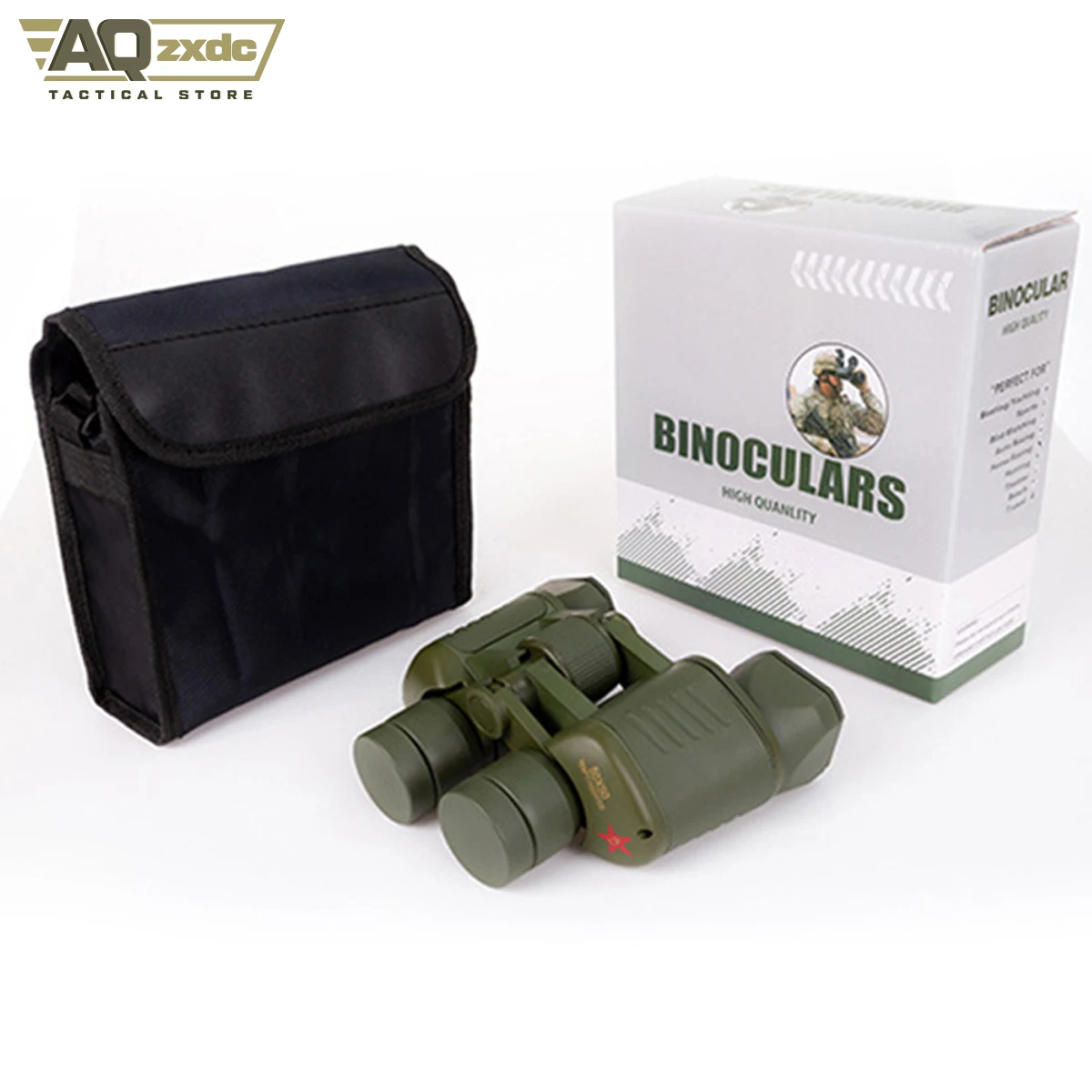 Waterproof Armoring Portable Compact Porro HD Type 99 Green Adult 10X50 50X50 Telescope Binoculars for Hiking Exploration