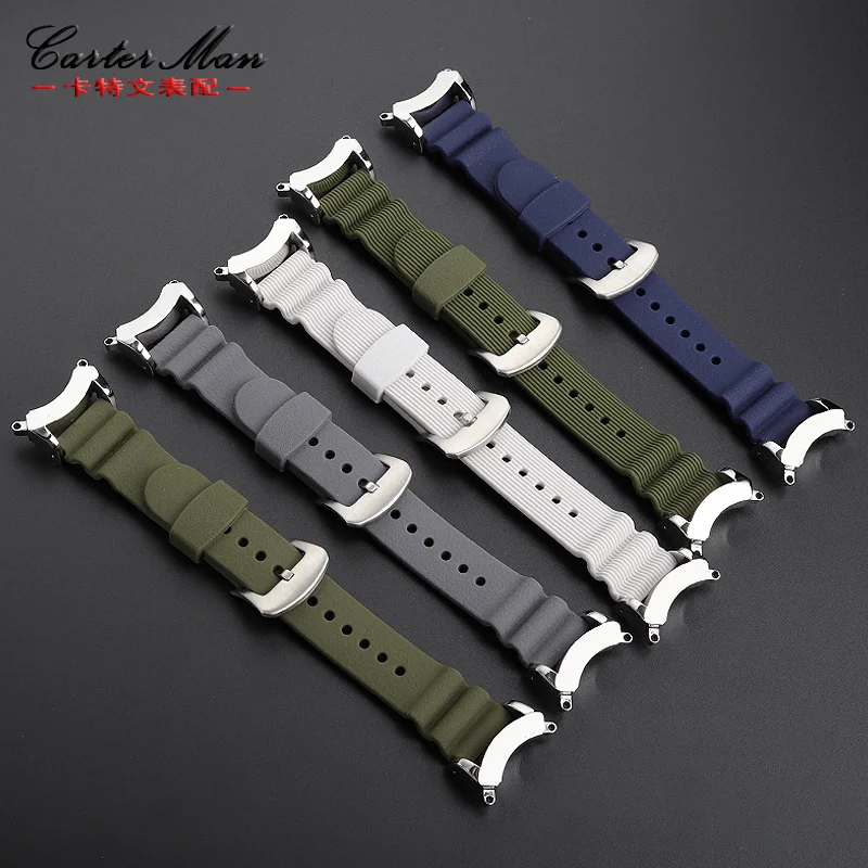 Silicone wristband for citizen monster canned diving BJ8050-08E modified resin silicone watch strap men's bracelet accessories