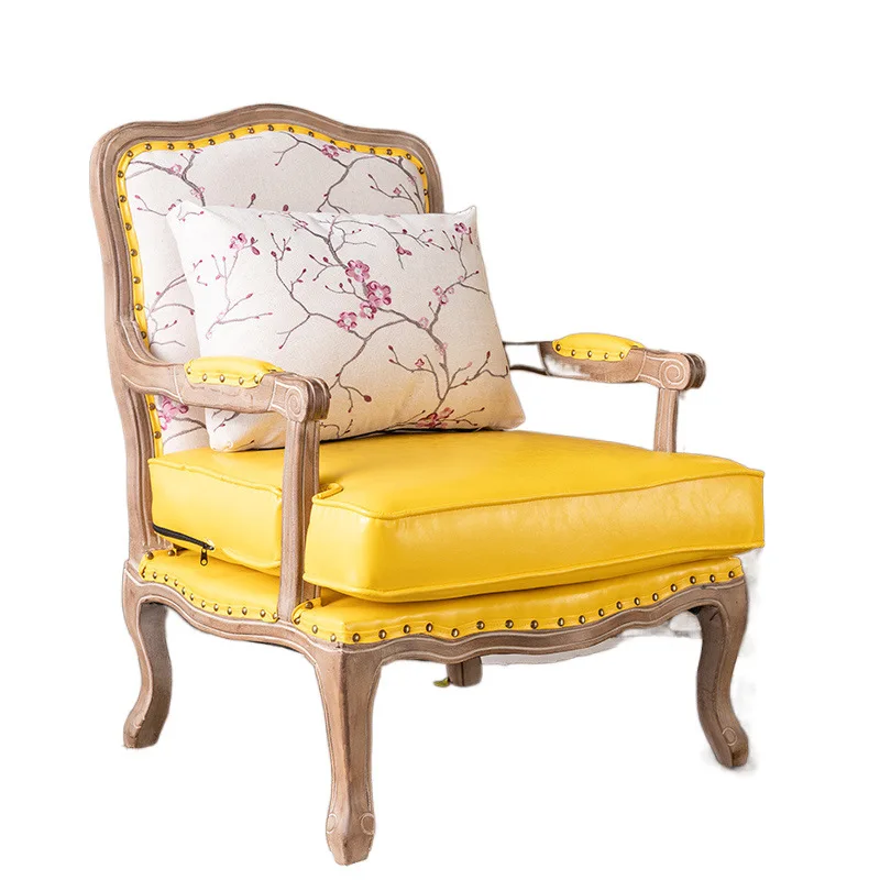 

American pastoral sofa retro European sofa light luxury country sofa