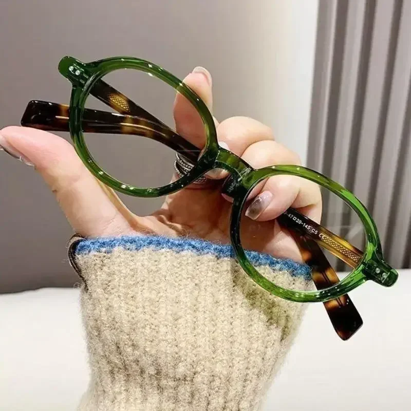 Trendy Kleine Ovale Lesebrille Männer Frauen Ultraleicht Weit Sicht Brillen Unisex Mode Presbyopie Rezepte – Detail 3