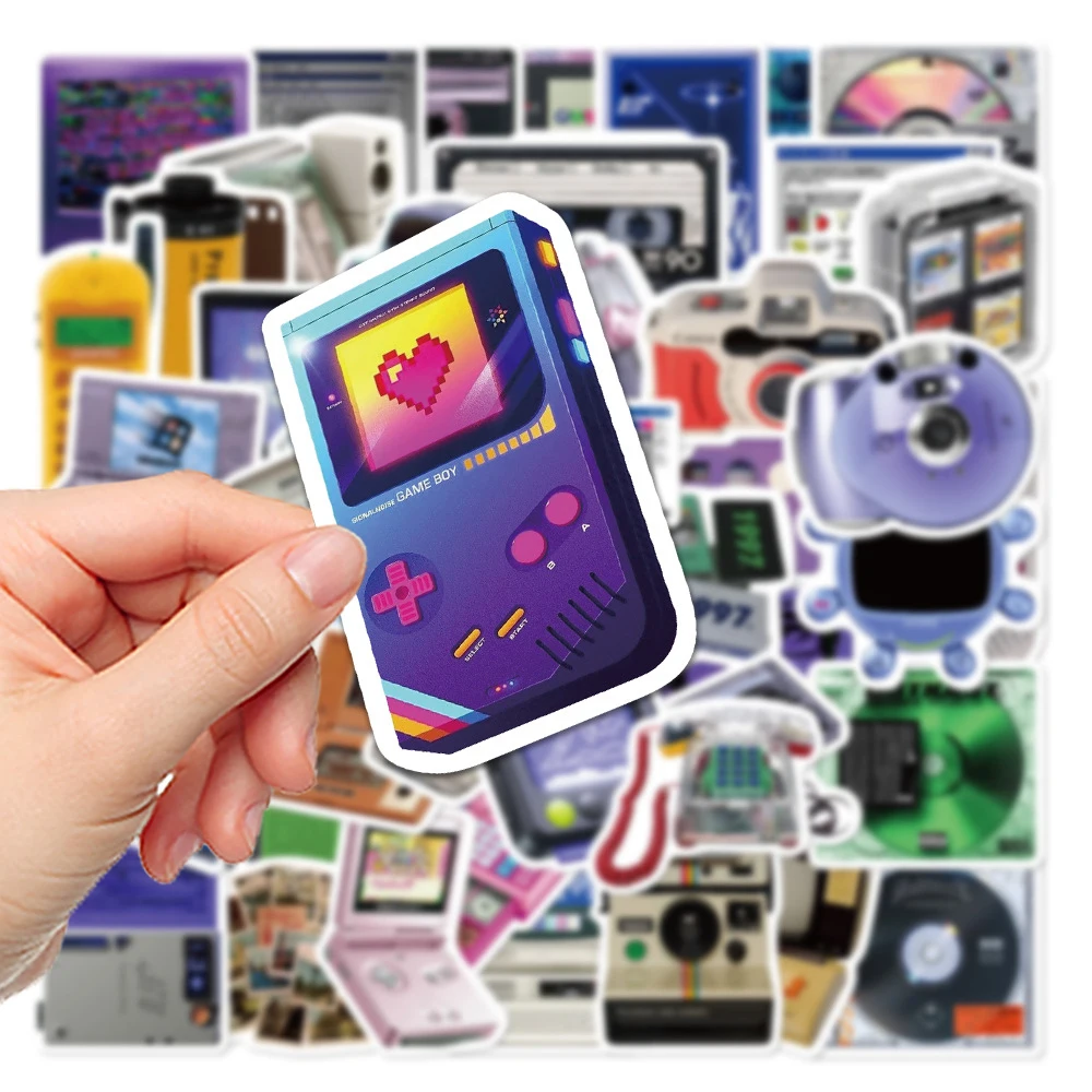 10/30/50pcs Cool Vintage Video Game Stickers Cartoon Decal DIY Skateboard Laptop Car Funny Waterproof Sticker Kids Classic Toys