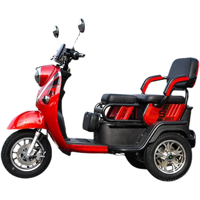 High Quality Three Wheel Powerful 60/72V Tricycle Electric Trikes 1000/1500/2000W High Speed  Electric Motorized Tricycles