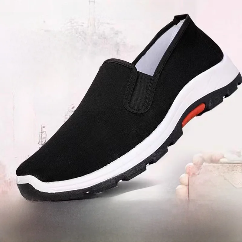 Beijing Men's Cloth Shoes Anti-slip Breathable Wear-resistant Work Soft Bottom Labor Protection Casual Sports Shoes