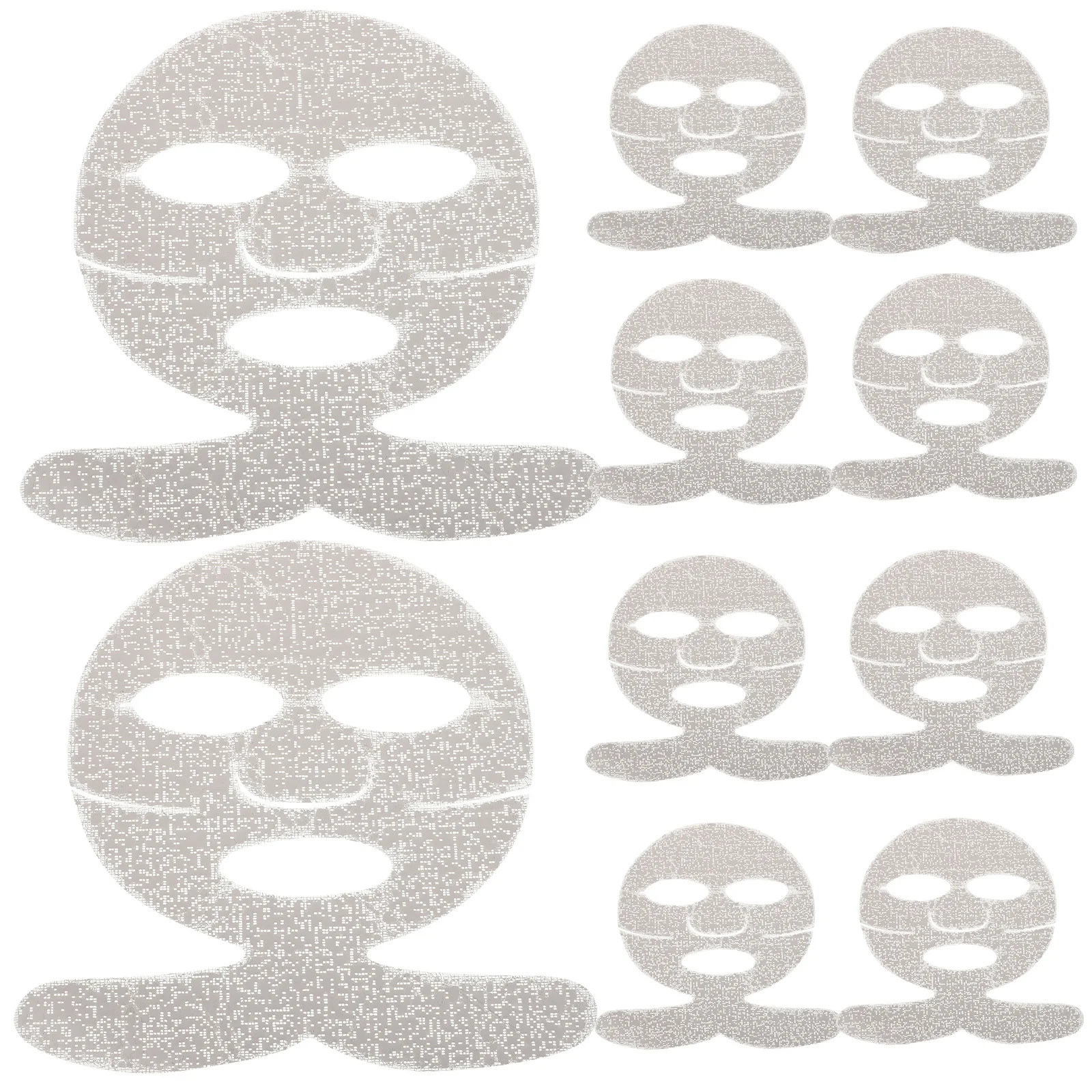 

10 Pcs Plaster Mask DIY Facial Kit Girl Face Masks Spa Bulk Skincare Non Woven Fabric Reusable Sheet Portable Set Face Mask