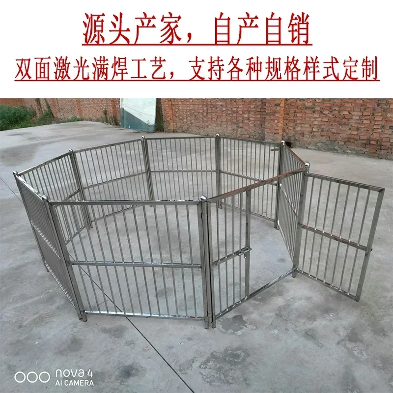 

Stainless steel pet fence dog cage fence large and medium-sized dogs indoor and outdoor general isolation door movable splicing