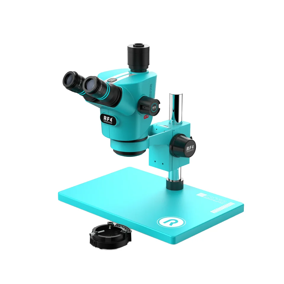 

RF4 CX71R Double-arm Continuous Zoom Trinocular Microscope For Phone BGA Repair Tools Industrial Electron Microscope