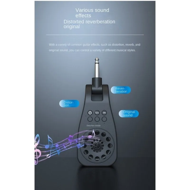 A79E-M600 Electric Blowpipe Small Speaker Effect Device In-Line Electric Guitar With Roland Reverb Sound Card Audio