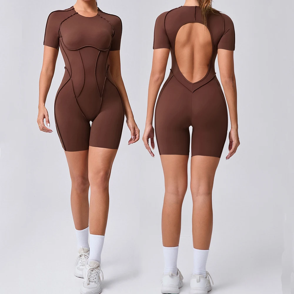 

Woman Jumpsuit Sports Set Woman Workout Bodysuit Tracksuit Gym Set Yoga Clothing Suit for Female Rompers Sportswear Fitness Set