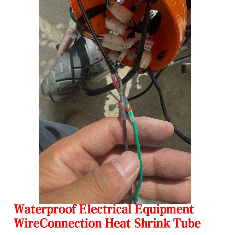 Pressure-free Welding Ring Heat Shrink Waterproof Electrical Equipment Connection Heat Shrink Tube, Wire Connector Terminal
