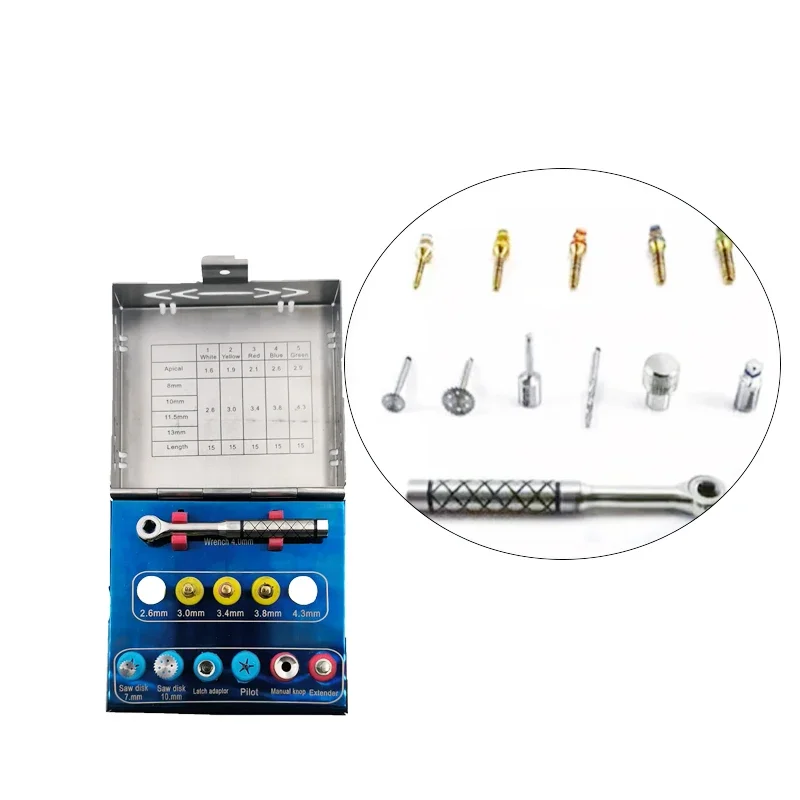 

1Set Dental Trimmer Kit Bone Implant Grafting Tissue Punch Trephine Saw Disk