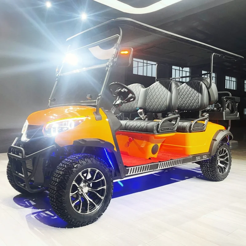 

Hunting Golf Cart Street Legal Electric Golf Cart Buggy Double Wishbone Independent Suspension Bumper 14-Inch Off-Road Tires