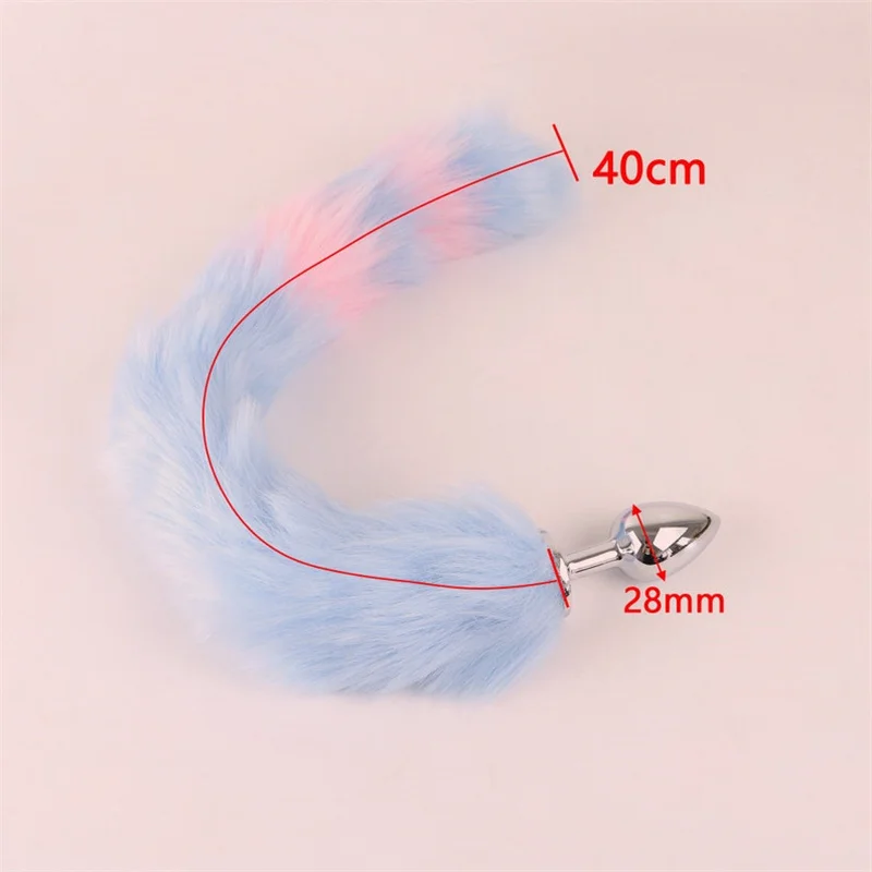 Butt Plug Fox Tail,Nipples Clamps,Kitten Play Collar Choker,Cat Ears Headbands - Starter Cosplay Set for Women/Love Exotic Toys