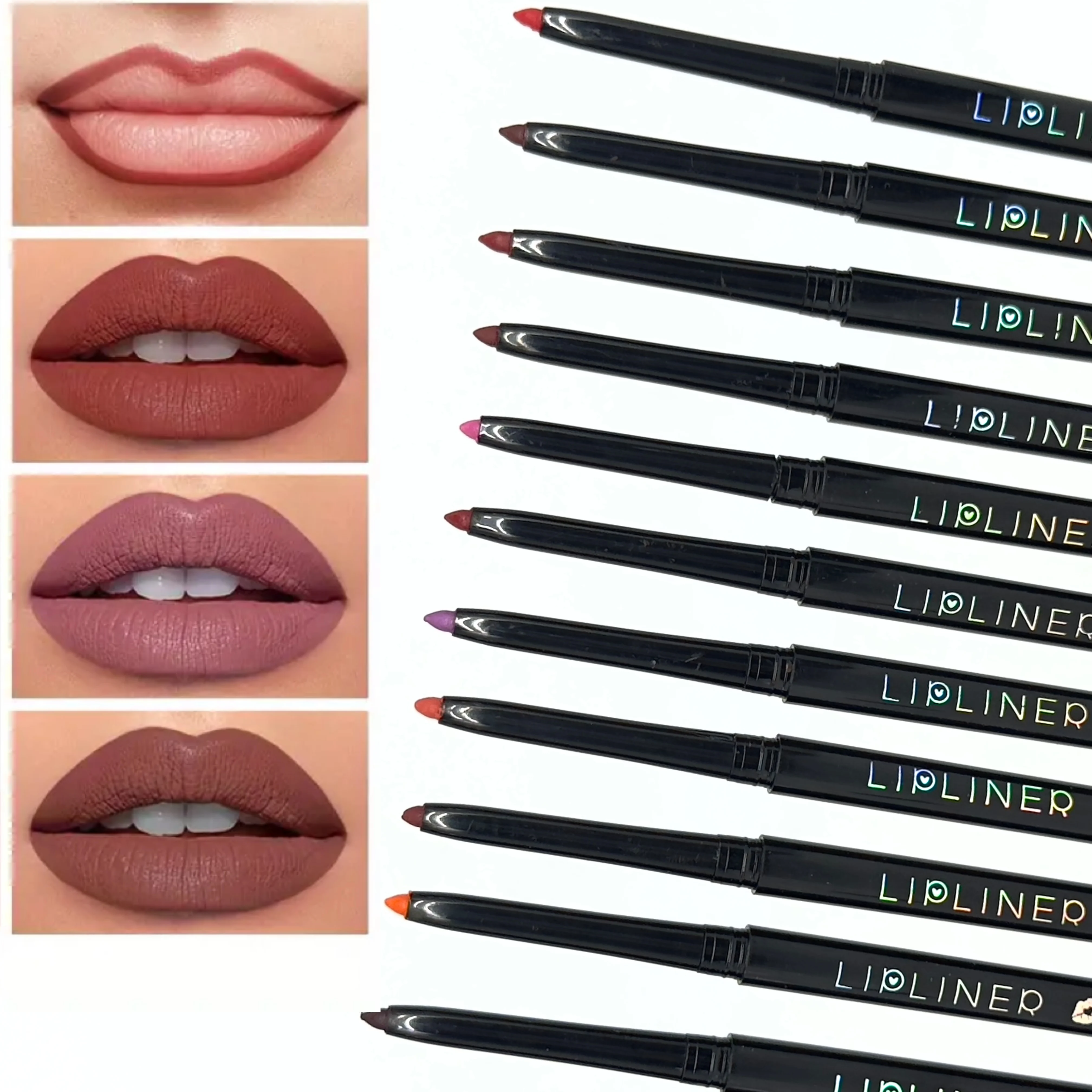 6-Piece Lip Liner Set, Matte Eyeliner Lip Liner, Long-Lasting Non-Fading Lip Liner Set