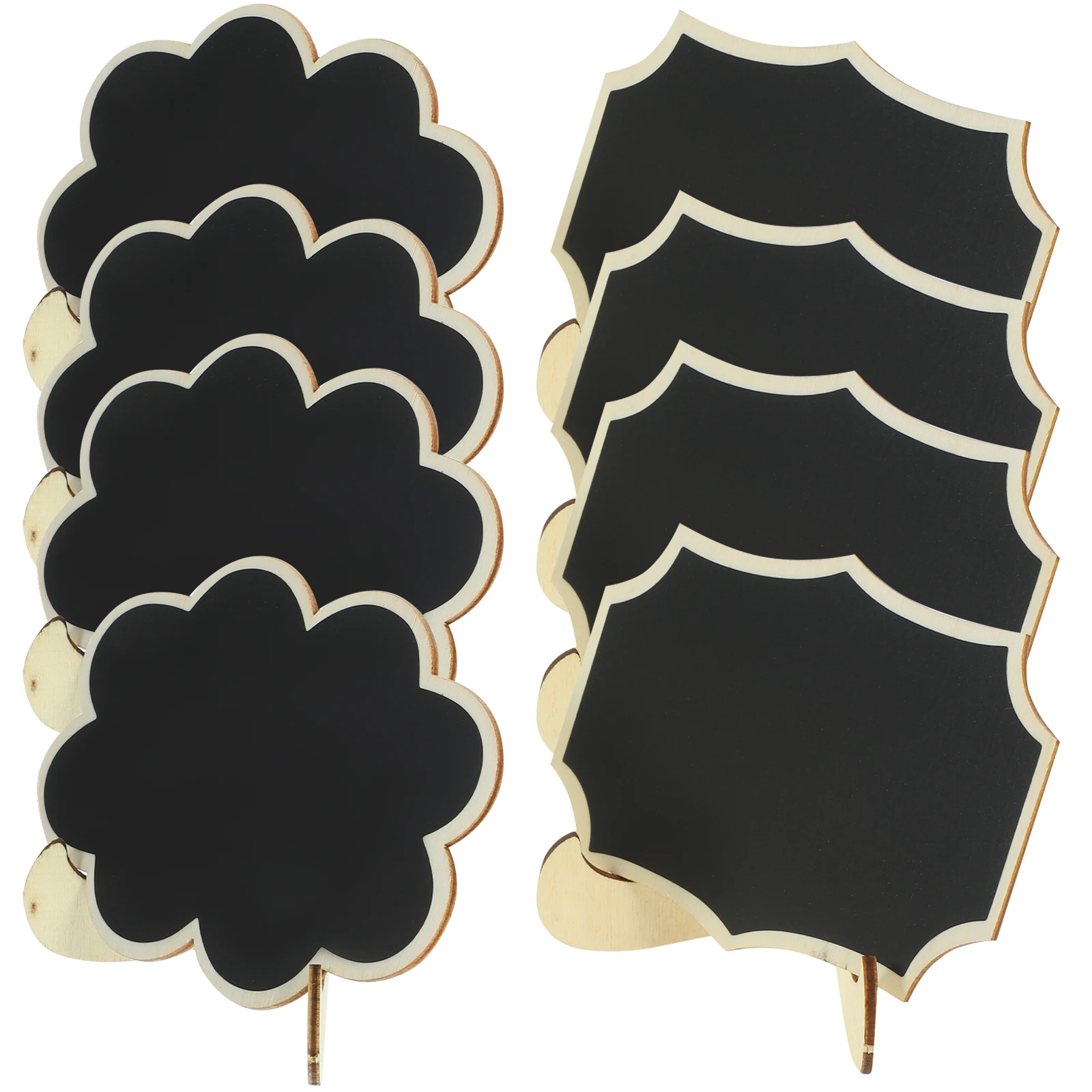 

8Pcs Small Erasable Chalkboards Reusable Mini Blackboard Message Boards Menu Display Table Boards for Restaurant Cafe