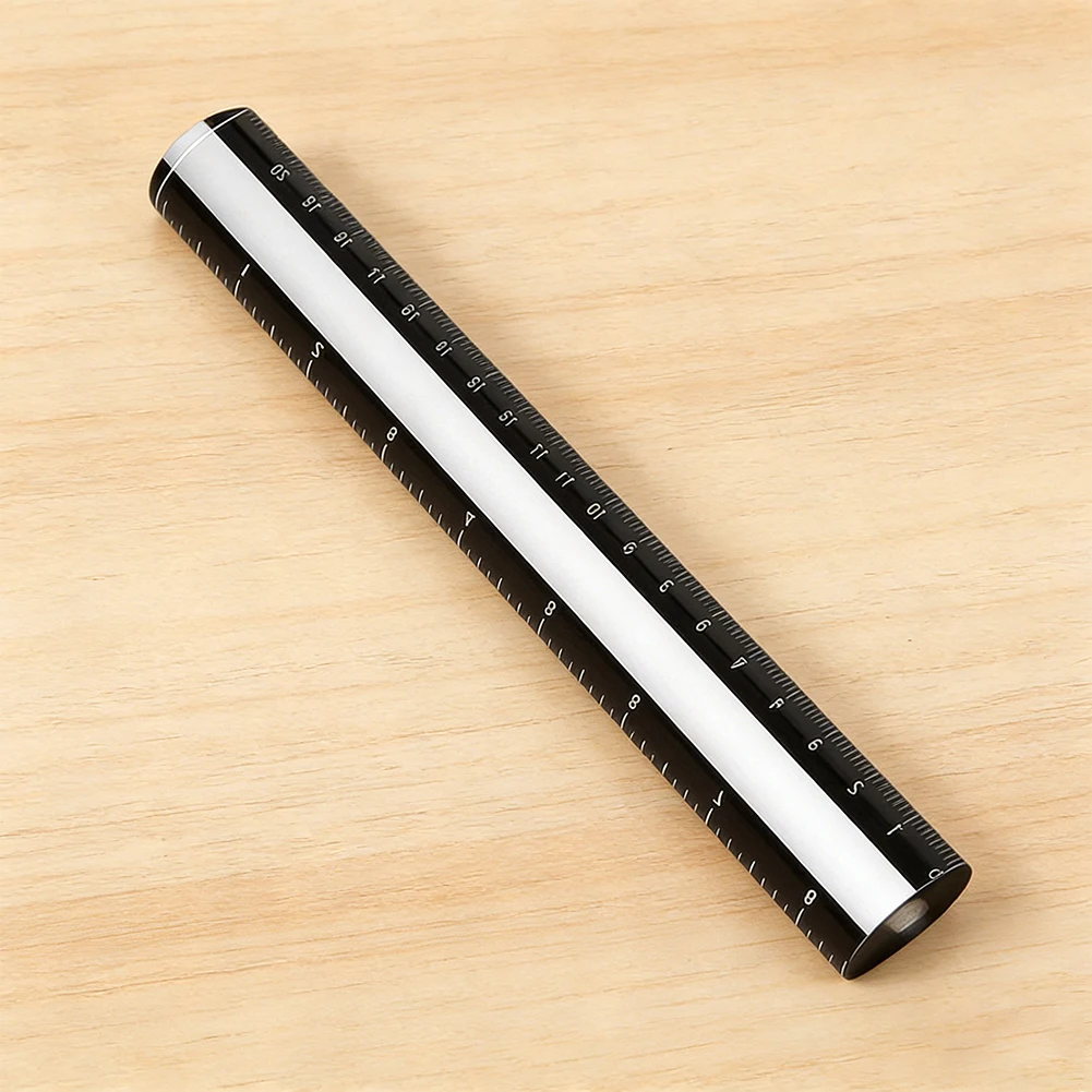 2X Magnifier Ruler with Precision Sliding Markers and Dual Scale for Reading Support and Measuring Consistency