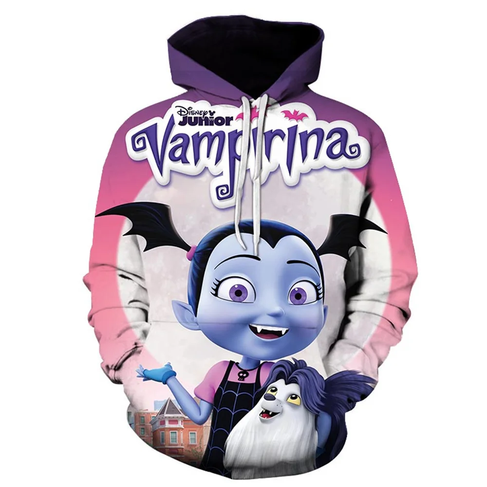 

Disney Vampirina Men Women Hoodies Casual Hip Hop Streetwear Long Sleeves Sweatshirts Boys Girls Autumn Tops Coats