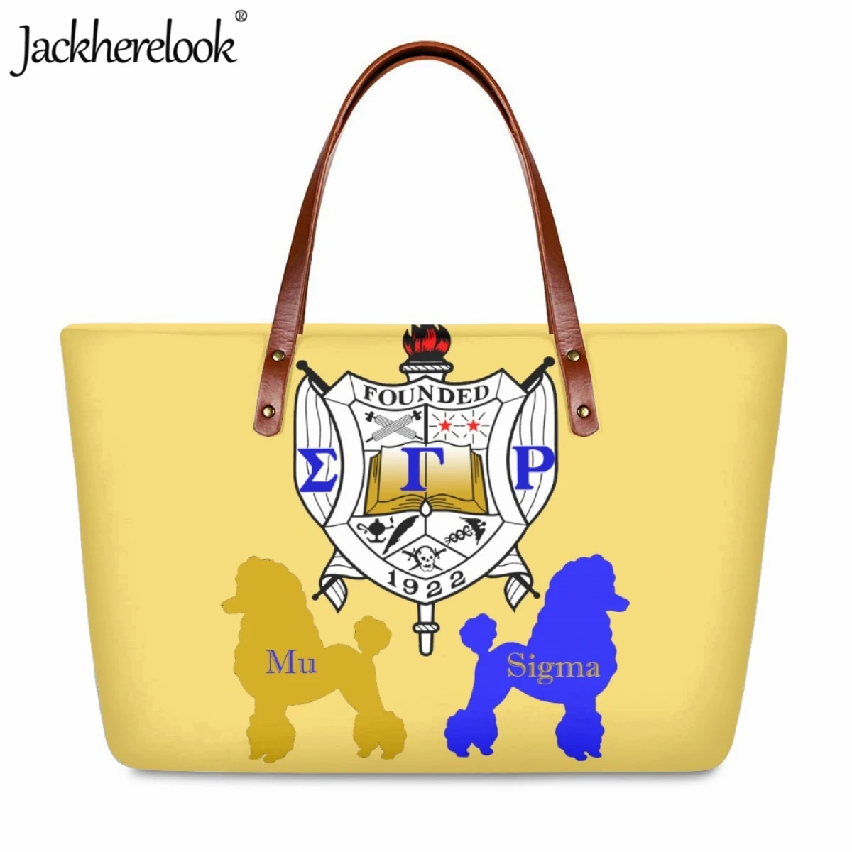 

Jackherelook Sigma Gamma Rho Sorority 1922 Large Capacity Ladies Handbag Fashion Trend Party Tote Bag Casual Travel Shoulder Bag