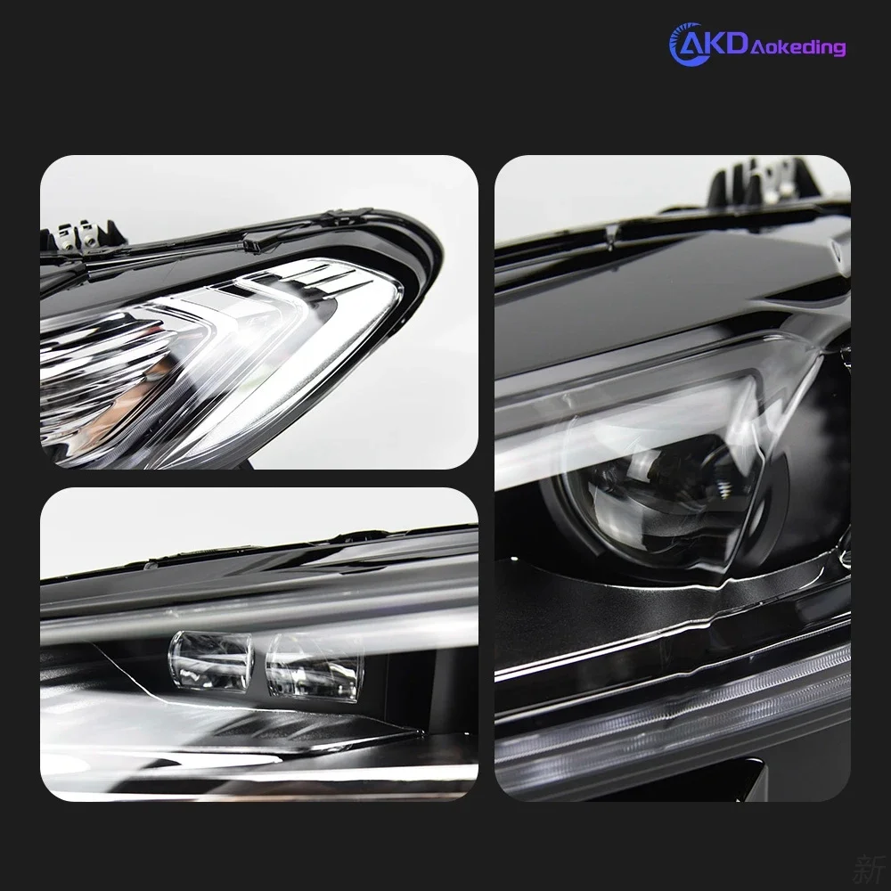 تصفيف السيارة لفورد فيوجن المصباح 2013-2016 مونديو LED رئيس مصباح H7 D2H Hid إشارة ديناميكية ثنائية زينون LED شعاع الملحقات