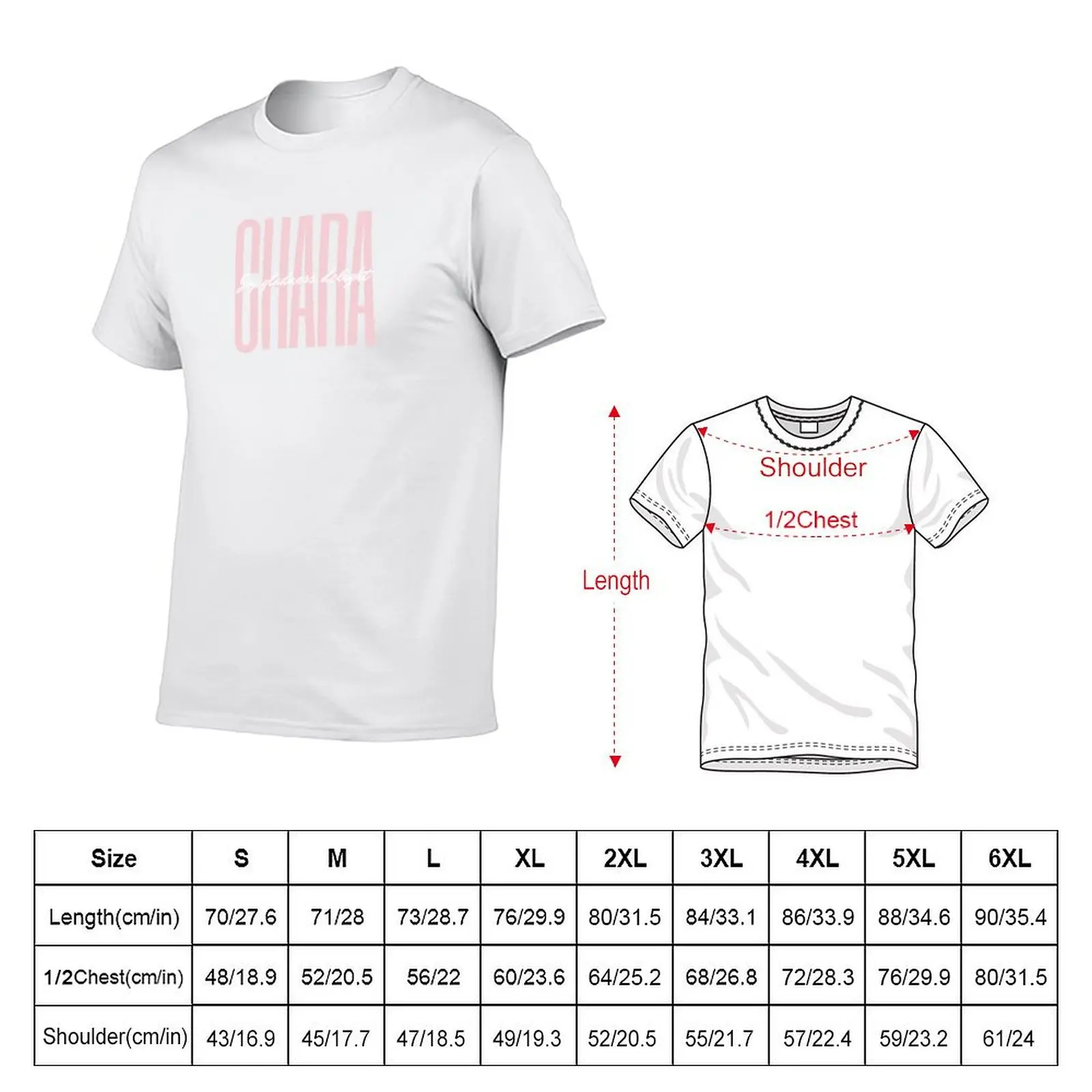 Chara (white) T-Shirt Classic Crew Neck Cotton T-Shirt
