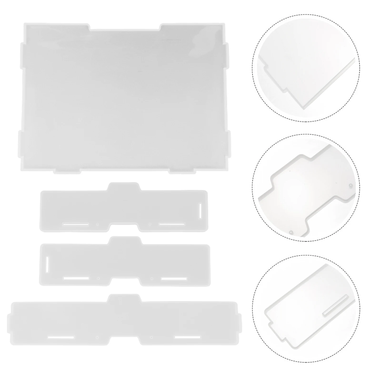 

4pcs Rack for Folder Epoxy DIY H made Mold Making Tools Jewelry Craft Silicone Storage Rack Mold Project Accessories