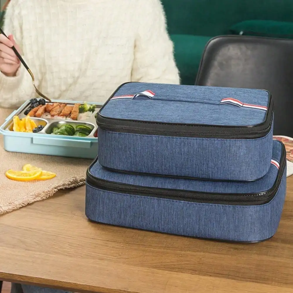 Tragbare Lunchbox-Tasche, große Kapazität, isolierte Universal-Kühltasche für Arbeit, Wandern