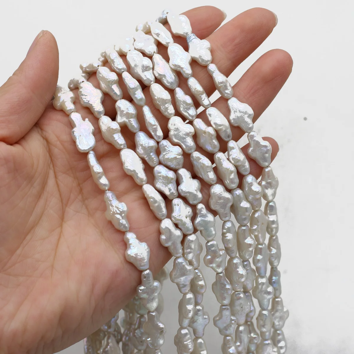 9x14mm Cross Shape Spacer Beads Natural Freshwater Pearls Beads Bead for Jewelry Making Supplies Diy Women Necklace Bracelet