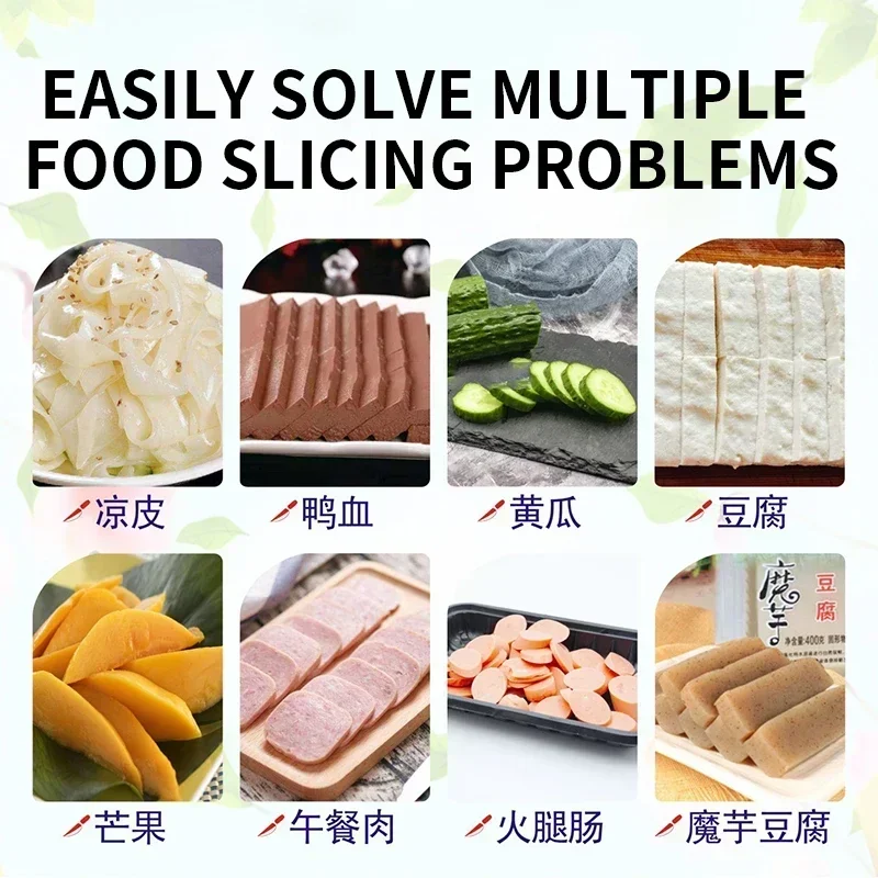 Multi-function Slicing Hand Pressure Thickened Stainless Steel Double-blade Sharp Manual Slicer Vegetable Cooked Food Slice