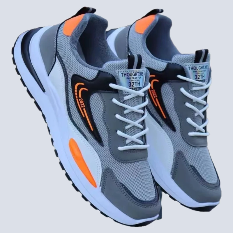 

Mesh Breathable Shoes for Men Outdoor Running Tennis Shoes Warm Lace-up Non-slip Male Patchwork Men's Casual Sneakers
