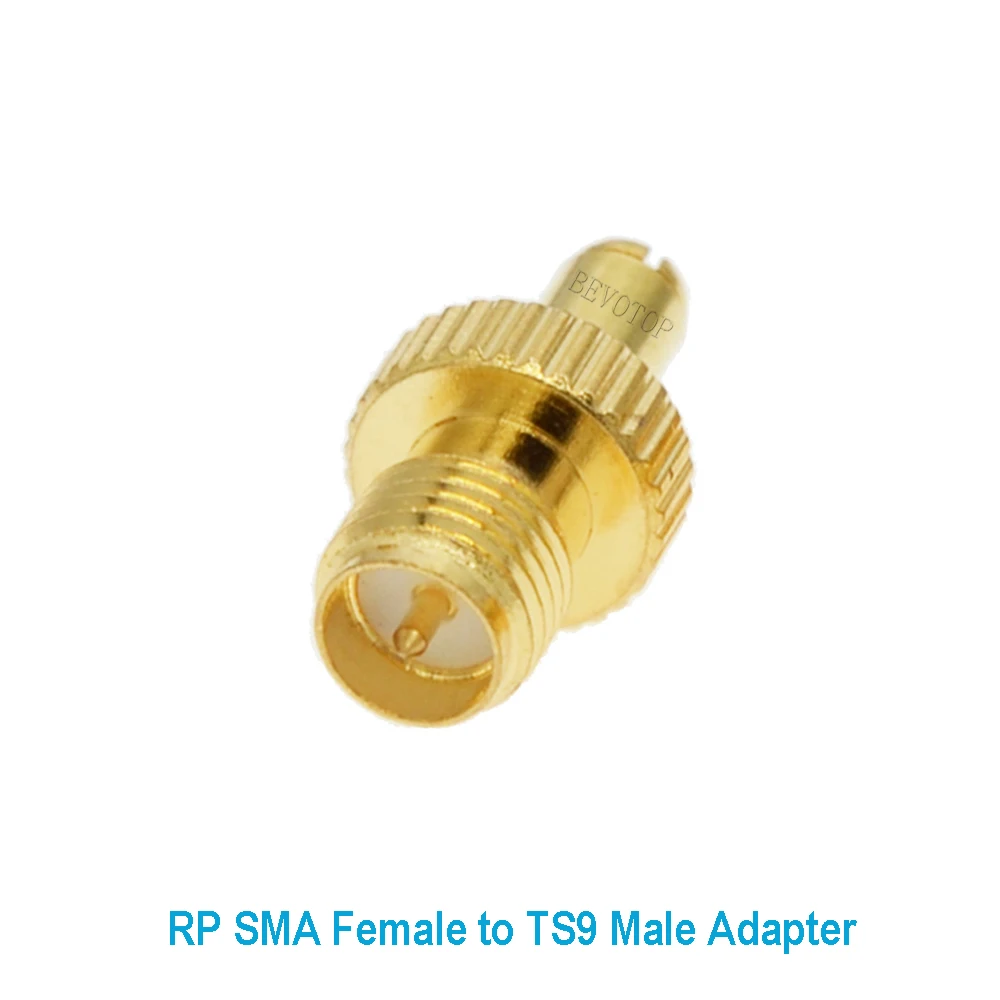 2 PCS/lot RP-SMA Female Jack to TS9 Male Plug Straight for WiFi Antenna Radio Antenna TS9 to SMA RF Coaxial Adapter Wholesales