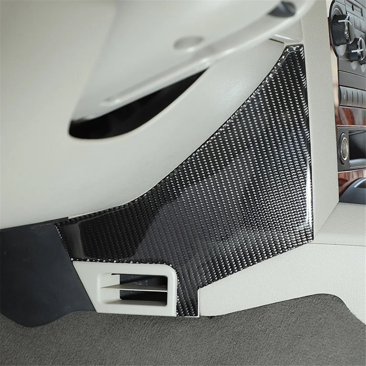 

Firmly For Jeep Commander 2006-2010 Carbon Fiber Car Center Console Side Air Outlet Vent Panel Cover Trim Accessories