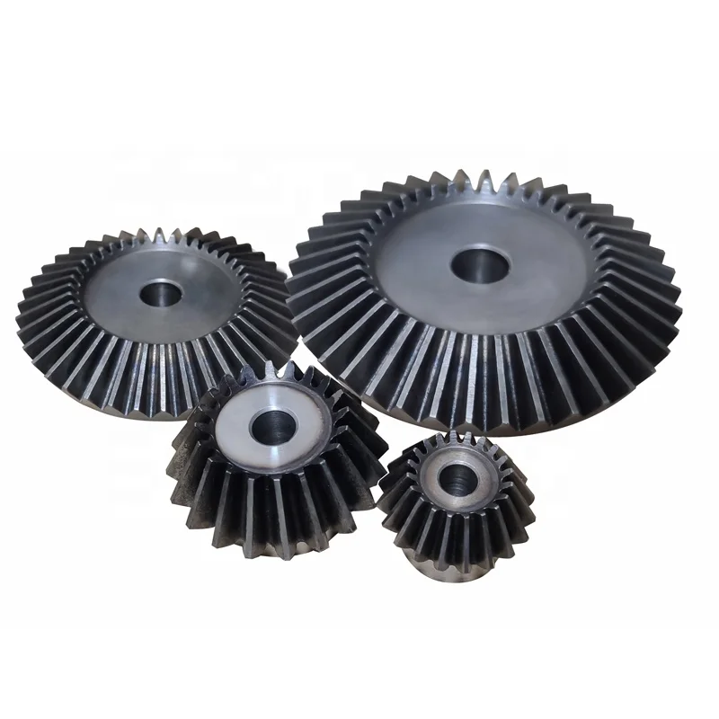 Manufacturer Direct Sale Metal bevel gear 15 to 40 tooth 90 degree drive 45 steel quenched bevel gear tooth 1 to 1