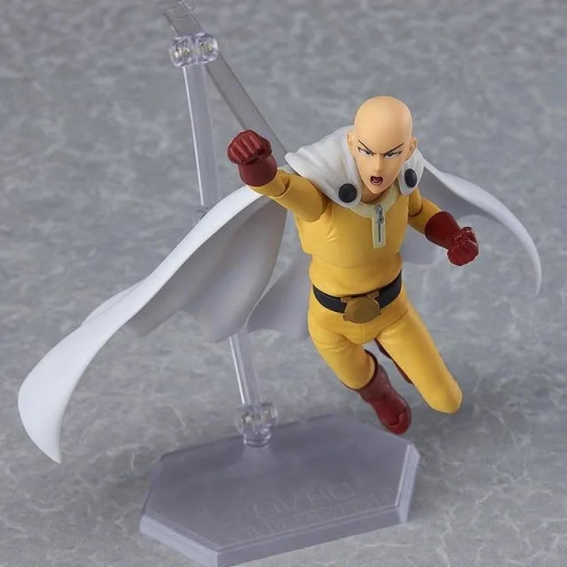 Nowa figurka Figma 310 One Punch Man Saitama Amazing Yamaguchi Revoltech Saitama Dostępna od ręki Anime Figurki Akcji Kolekcjonerskie Model Zabawka Prezent