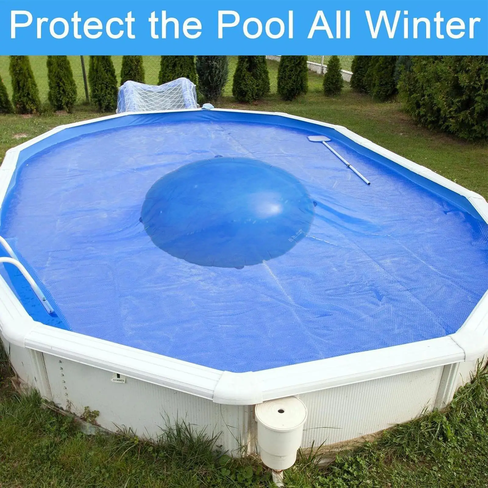 

Inflatable Winter Pool Pillow Ice Equalizer Kit Air Pillow With Ropes For Outdoor Backyard Lawn School Gymnasium Residential