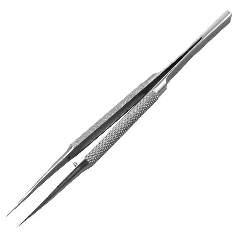 14cm Titan-Antimagnetische Spitze Gebogene Pinzette Professionell für Handy-PCB- und Smartphone-Reparaturarbeiten – Detail 7