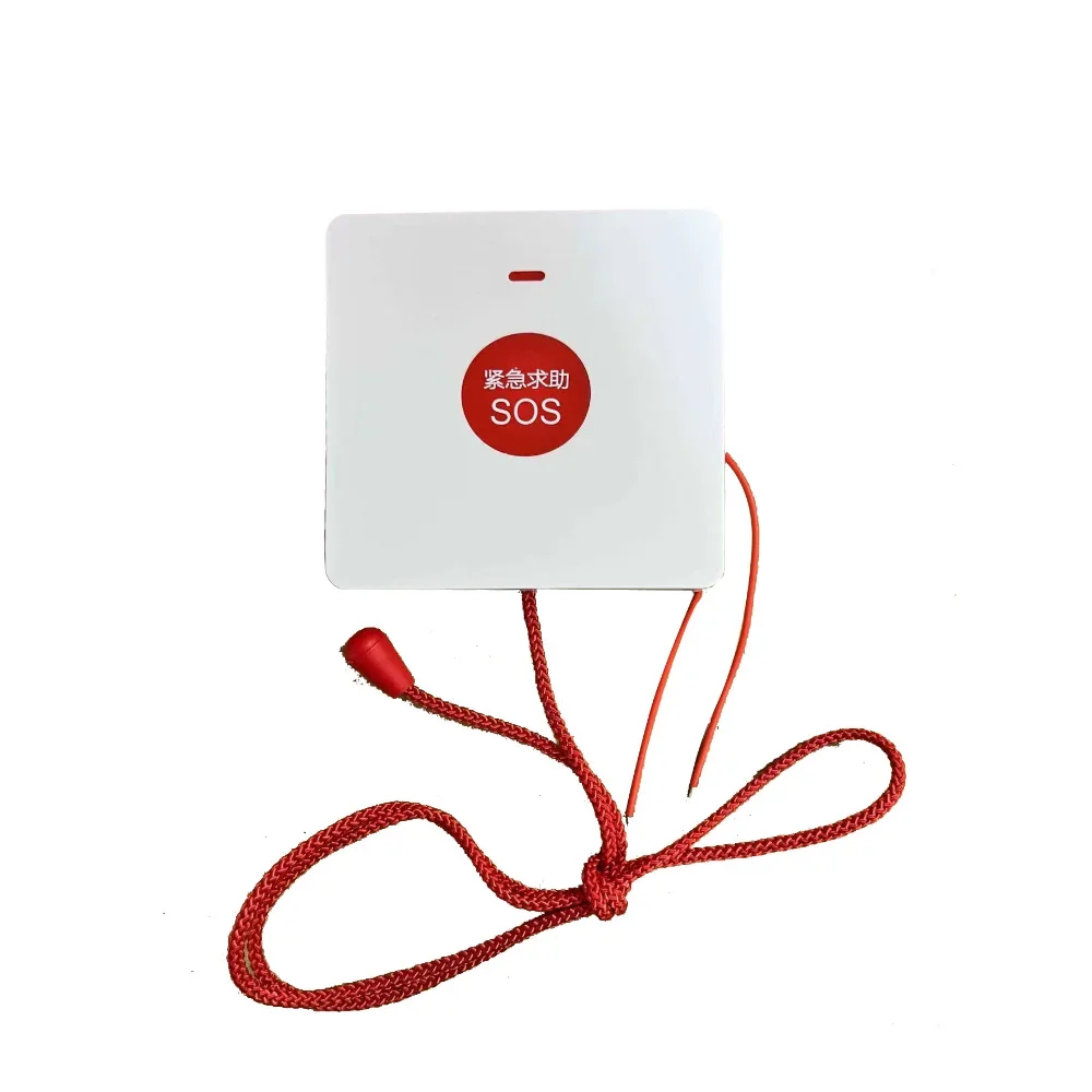 10Pcs Wall Mounted Wired Emergency Call Button With Digging Rope 86mm Box Waterproof Switch For Hospital Bed Washroom SOS