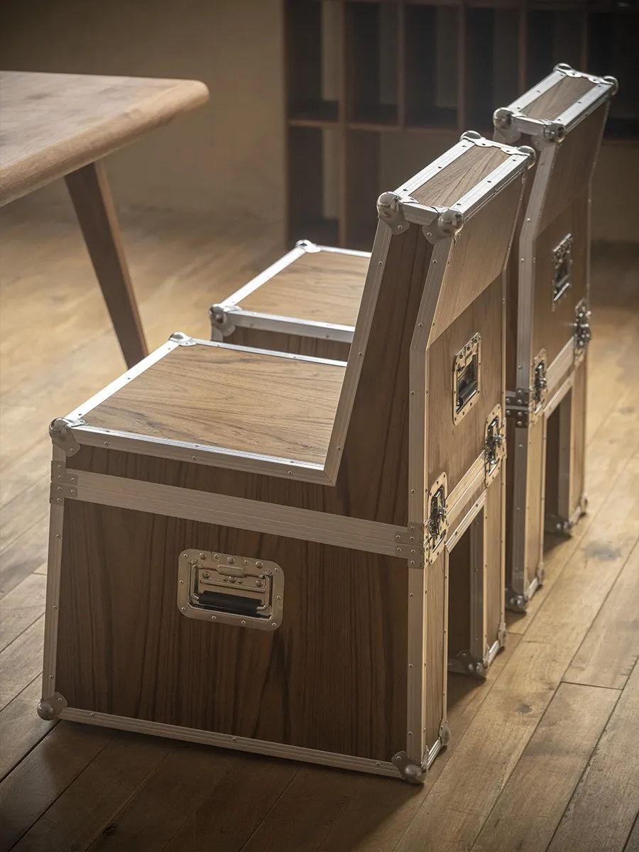 Aviation suitcase chair, backrest chair, wheelchair storage, full aluminum edge-wrapped streak of the lonely wind