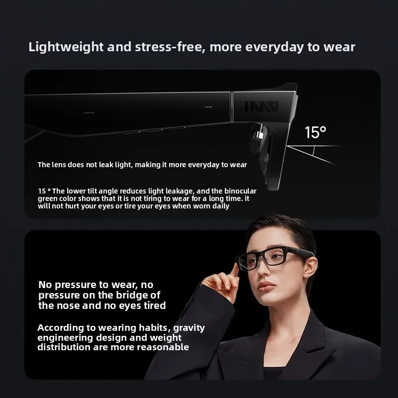 نظارات Inmo Go2 الذكية للترجمة في الوقت الحقيقي، ترجمة ثنائية اللغة المتزامنة، مساعد مؤتمر AI لكفاءة #5