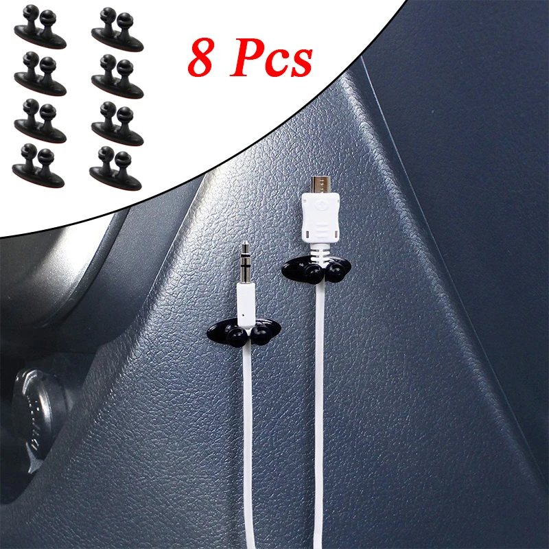 Car Wire Cable Holder Multifunctional Tie Clip for Ford Focus KA Galaxy Mondeo Transit Connect Cougar Puma Fushion Keyless Fob S