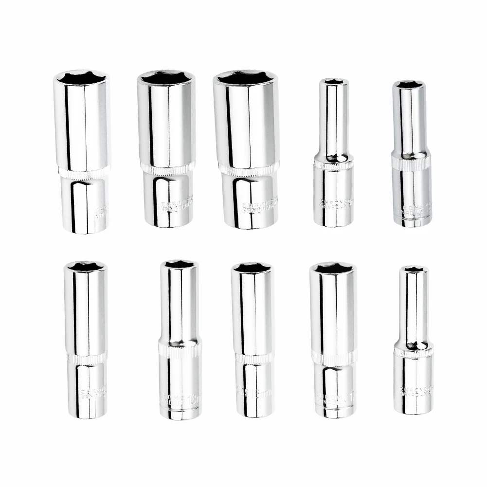 Hex Socket Deep Socket Silver Socket Wrenches 1/2\" Hex Socket 1pc 78mm Adapter Chromium-vanadium Steel Practical