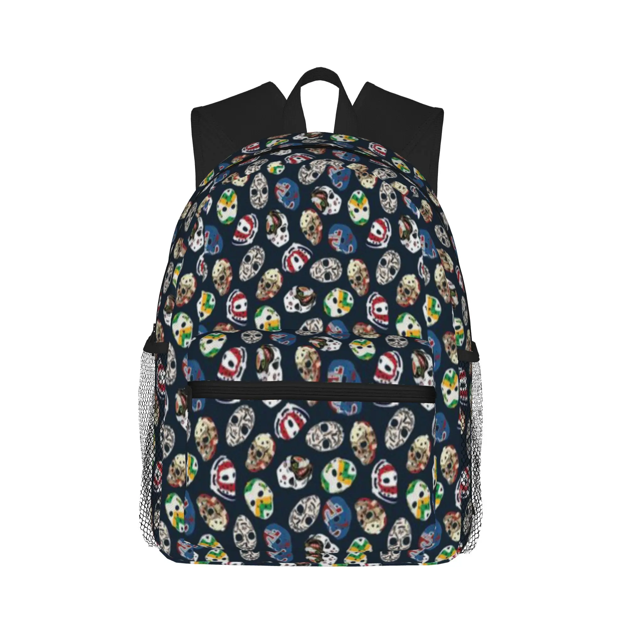 

Classic Goalie Mask Pattern Casual Backpack for Students and Adults Student