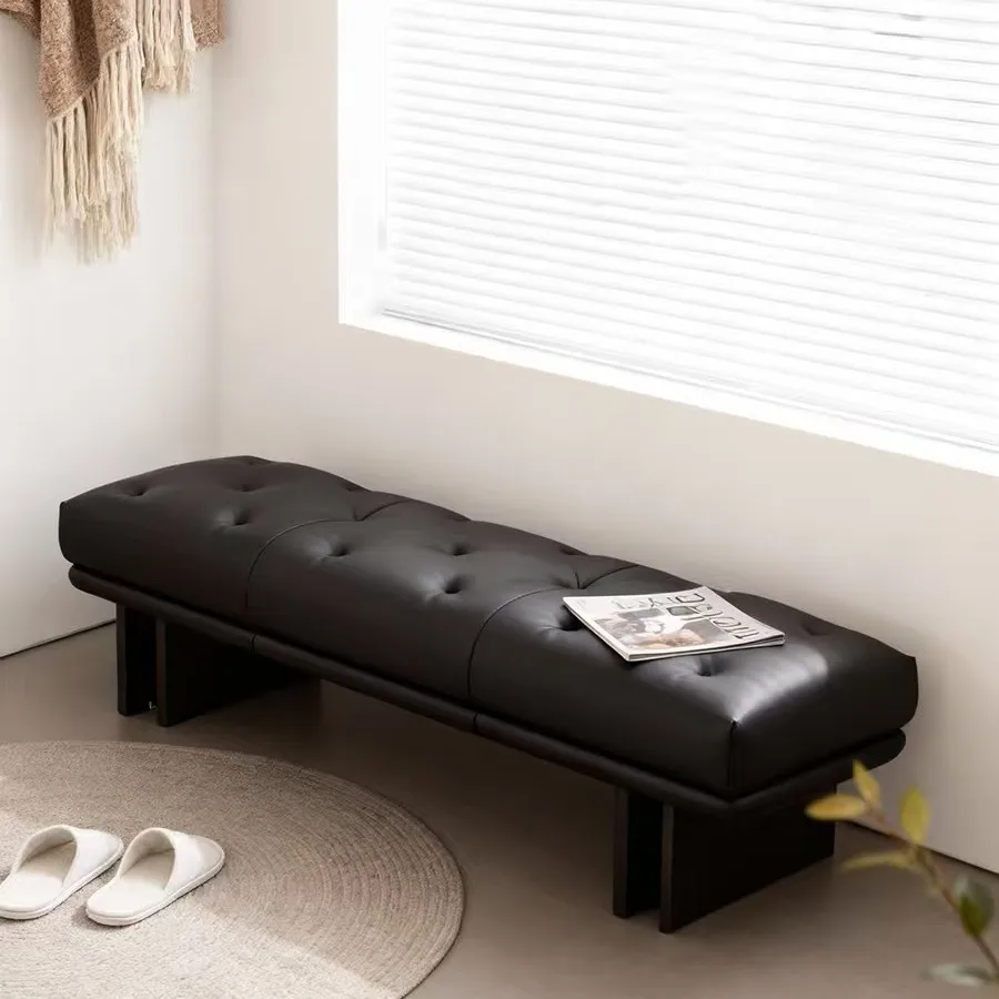 Family Bedroom Bedside Stool Clothing Store Cloakroom Shoe Change Stool Meeting Guest Solid Wood Bench